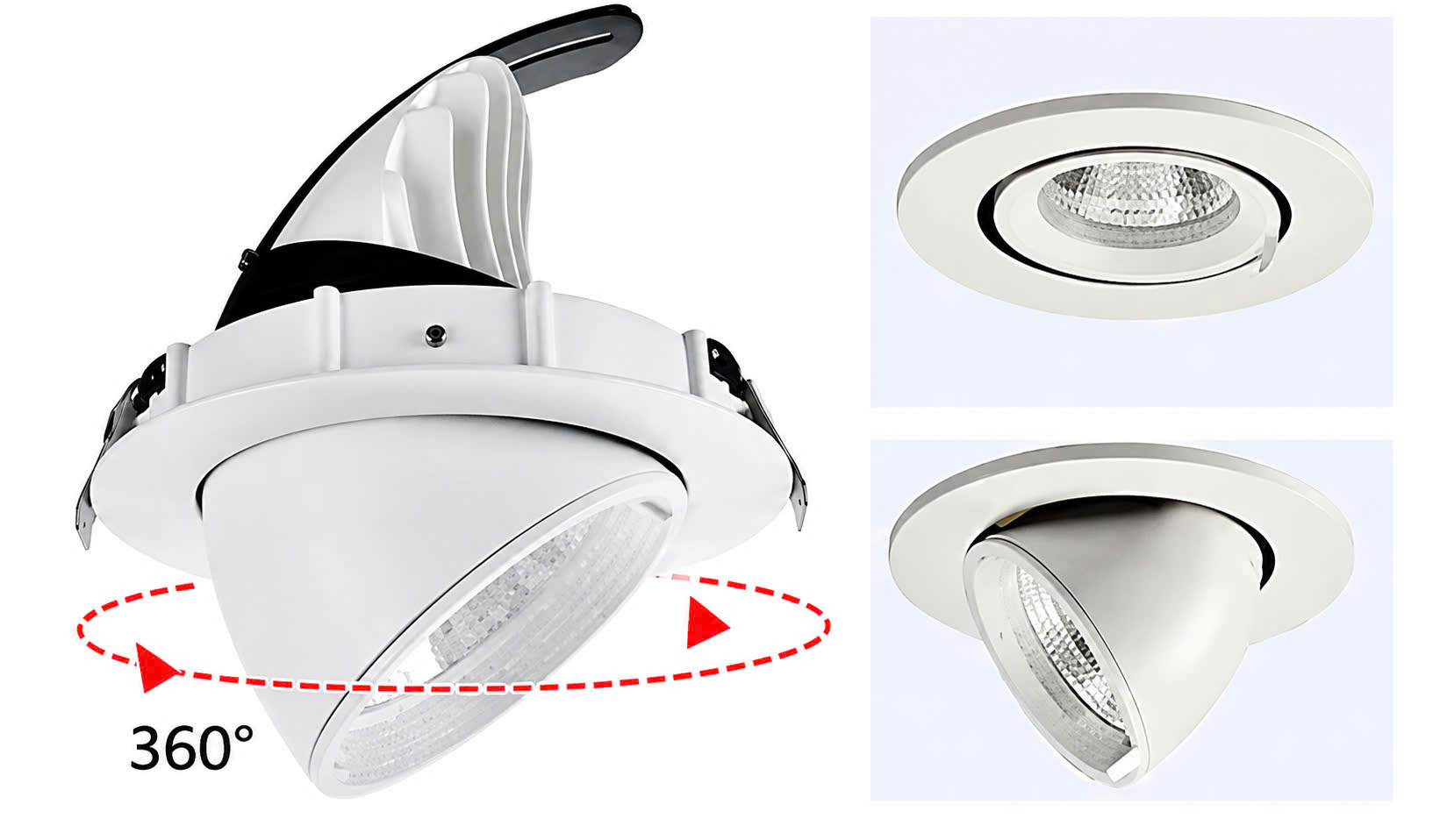 Âm trần xoay 360° 
