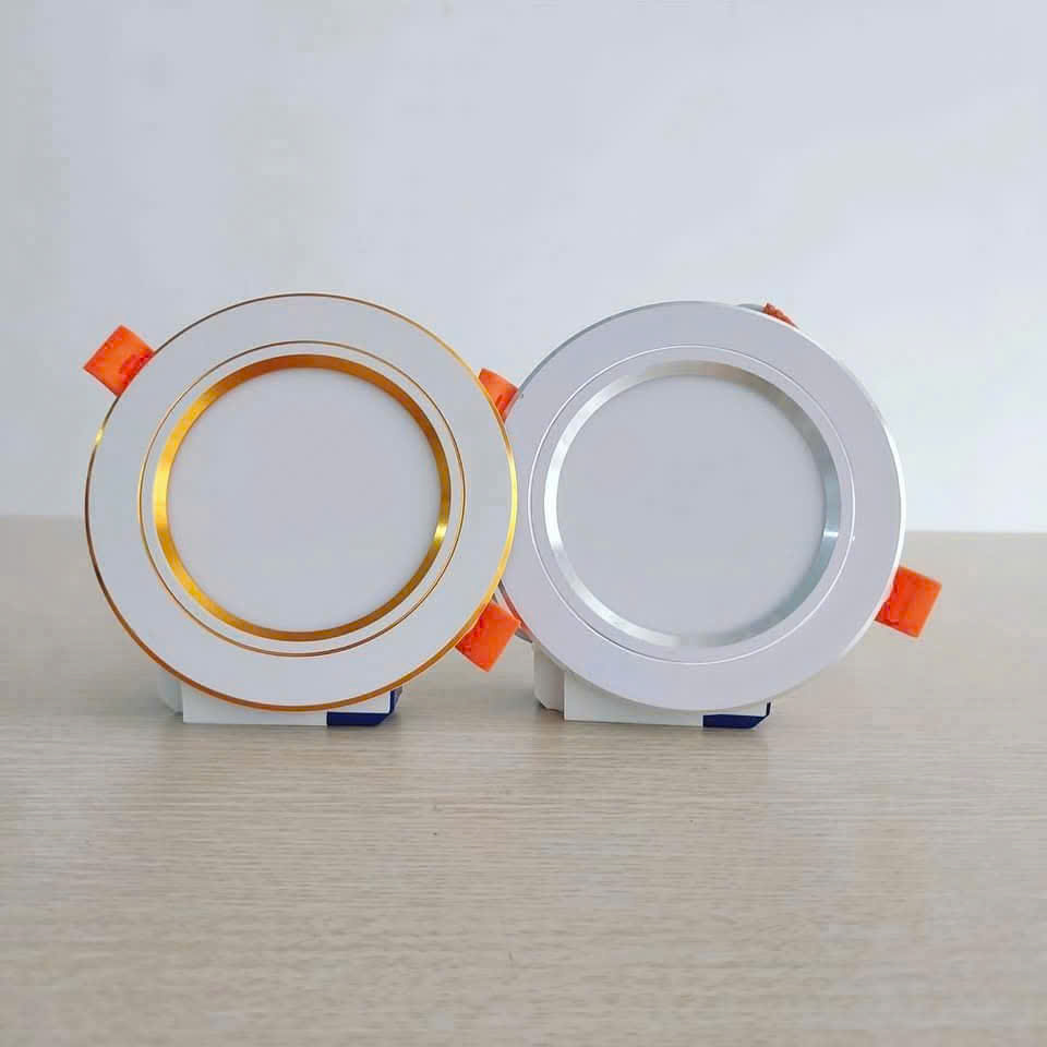 ĐÈN ÂM TRẦN VIỀN VÀNG – VIỀN BẠC | 3 CHẾ ĐỘ MÀU