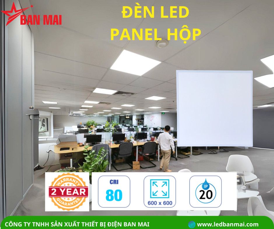 ĐÈN PANEL 600x600 BAN MAI – SIÊU SÁNG, SIÊU TIẾT KIỆM